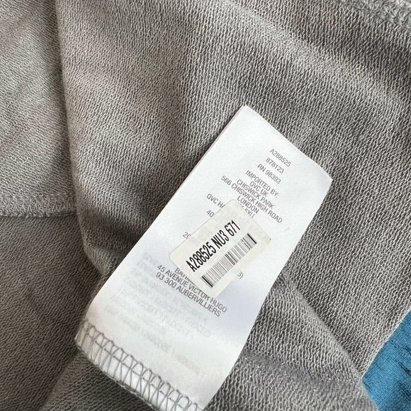 Lisa Rinna Collection French Terry Duster Vest Size XS Belted Frost Grey A288525 - Picture 9 of 11